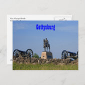 General Meade bei Gettysburg Postcard Postkarte (Vorne/Hinten)
