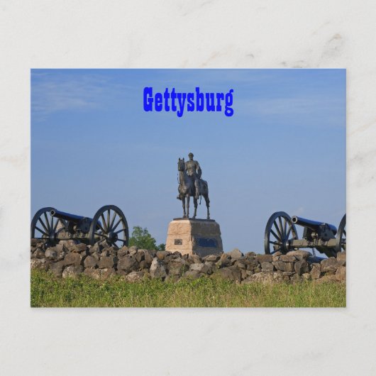 General Meade bei Gettysburg Postcard Postkarte (Vorderseite)