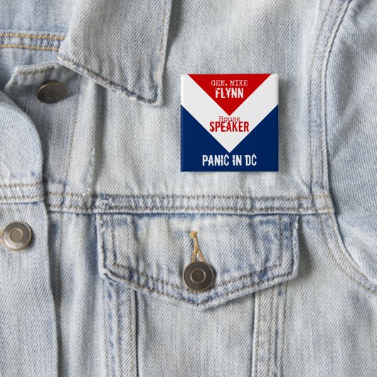 General Mike Flynn Lautsprecher der House Panik in Button (Beispiel)