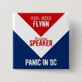 General Mike Flynn Lautsprecher der House Panik in Button (Vorderseite)