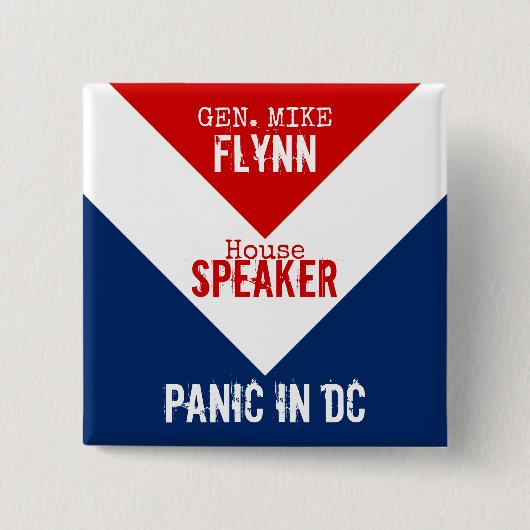 General Mike Flynn Lautsprecher der House Panik in Button (Vorderseite)
