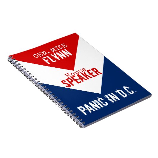 General Mike Flynn Lautsprecher der House Panik in Notizblock (Rechte Seite)