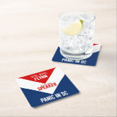 General Mike Flynn Lautsprecher der House Panik in Rechteckiger Pappuntersetzer (Vor Ort)