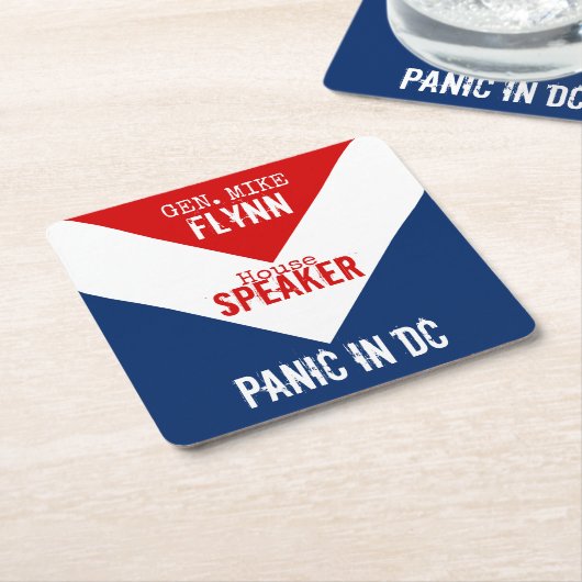 General Mike Flynn Lautsprecher der House Panik in Rechteckiger Pappuntersetzer (angewinkelt)