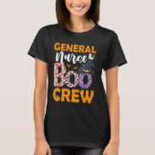 General Nurse Boo Crew Spooky Boo Ghost Halloween T-Shirt (Vorderseite)