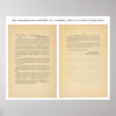 General Order 143 Kolored Troops des Kriegsministe Poster (Vorne)