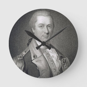 General Otho Holland Williams (1749-94) gravierte Runde Wanduhr