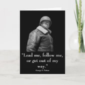General Patton and quote Karte (Vorderseite)
