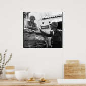 General Patton in Sizilien — Grenze Poster (Küche)