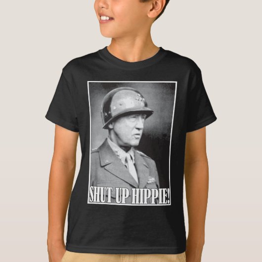 General Patton sagt geschlossenen Hippie! T-Shirt (Vorderseite)