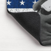 General Patton und die amerikanische Flagge Mousepad (Ecke)