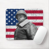 General Patton und die amerikanische Flagge Mousepad (Mit Mouse)