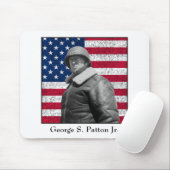 General Patton und die amerikanische Flagge Mousepad (Mit Mouse)