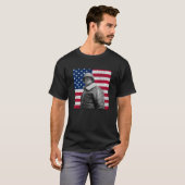 General Patton und die amerikanische Flagge T-Shirt (Vorne ganz)