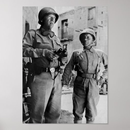General Patton und Teddy Roosevelt Jr. - WW2 Poster (Vorne)