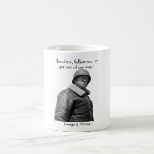 General Patton und Zitat Kaffeetasse