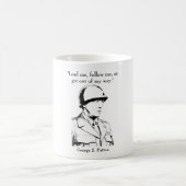 General Patton und Zitat Kaffeetasse (Mittel)