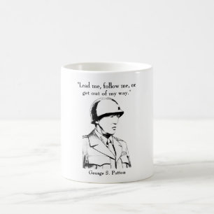 General Patton und Zitat Kaffeetasse