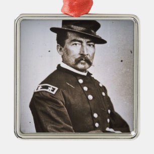 General Philip H. Sheridan (1831-88) (b/w Foto) Ornament Aus Metall