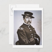 General Philip H. Sheridan (1831-88) (b/w Foto) Postkarte (Vorne/Hinten)