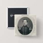 General Pierre Gustave Toutant Beauregard Button (Vorne & Hinten)
