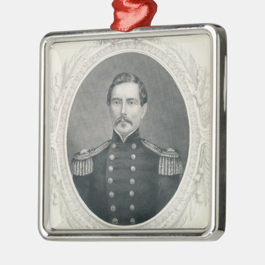 General Pierre Gustave Toutant Beauregard Silbernes Ornament (Links)