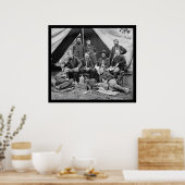 General Porters Mitarbeiter bei George Custer 1862 Poster (Küche)