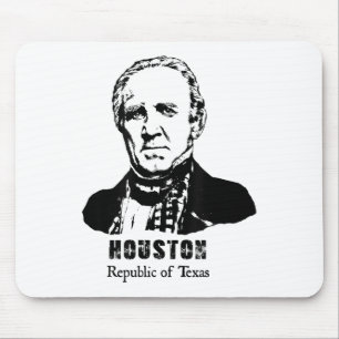 General President Sam Houston Republic Texas Revol Mousepad