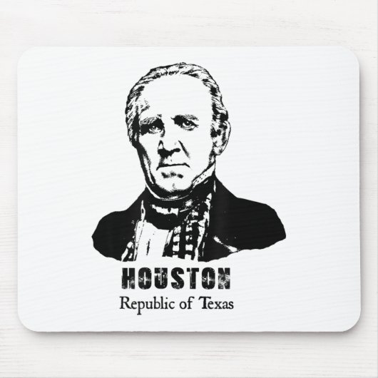 General President Sam Houston Republic Texas Revol Mousepad (Vorne)