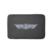 General Private Air Pilot Chrome like Star Wings Badematte (Vorderseite)