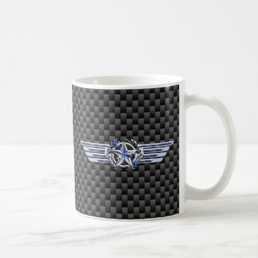 General Private Air Pilot Chrome like Star Wings Kaffeetasse (Rechts)