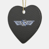 General Private Air Pilot Chrome like Star Wings Keramikornament (Links)