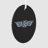 General Private Air Pilot Chrome like Star Wings Ornament (Vorderseite)