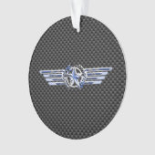 General Private Air Pilot Chrome like Star Wings Ornament (Vorderseite)