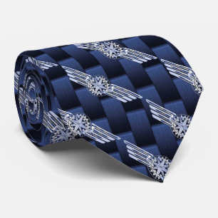 General Private Air Pilot Chrome like Wings Krawatte