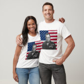 General Puller und die amerikanische Flagge T-Shirt (Unisex)