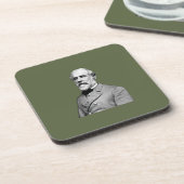 General ⚔️🎩 Robert E. Lee Armee Grün Getränkeuntersetzer (Linke Seite)