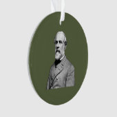 General ⚔️🎩 Robert E. Lee Armee Grün Ornament (Vorderseite)