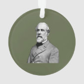 General ⚔️🎩 Robert E. Lee Armee Grün Ornament (Rückseite)