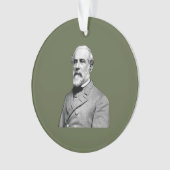 General ⚔️🎩 Robert E. Lee Armee Grün Ornament (Vorderseite)