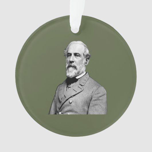 General ⚔️🎩 Robert E. Lee Armee Grün Ornament (Vorderseite)
