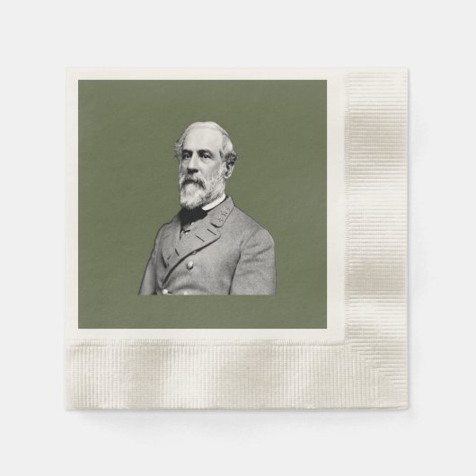 General ⚔️🎩 Robert E. Lee Armee Grün Serviette (Vorderseite)