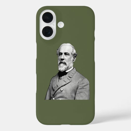 General ⚔️ 🎩 Robert E. Lee Army Green Case-Mate iPhone Hülle (Rückseite)