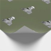 General ⚔️ 🎩 Robert E. Lee Army Green Geschenkpapier (Ecke)