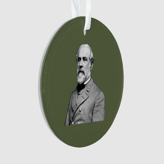 General ⚔️ 🎩 Robert E. Lee Army Green Ornament (Vorderseite)
