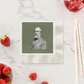 General ⚔️ 🎩 Robert E. Lee Army Green Serviette (Beispiel)