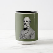 General ⚔️ 🎩 Robert E. Lee Army Green Zweifarbige Tasse (Mittel)