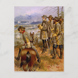 General Robert E. Lee bei Fredericksburg von A Ogd Postkarte