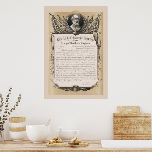 General Robert E. Lee Farewell Address Poster (Küche)