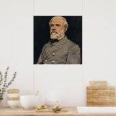 General Robert E. Lee Portrait Art Poster (Küche)